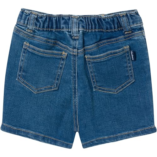Gerber Toddler Unisex Denim Shorts, Light Blue Denim Wash, 18 Months - image 5