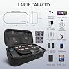 AceGamer Large Capacity Carrying Case for Nintendo Switch 2 (2025) - 3 in 1 Accessories Bundle with Screen Protectors, Game Card Holder, 12 Game Cartridges, Hard Shell Portable Travel Pouch, Grey