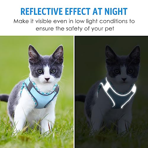 Brifit Cat Harness and Lead Set, Soft Mesh Adjustable Cat Vest Harness, Escape-Proof - Image 3