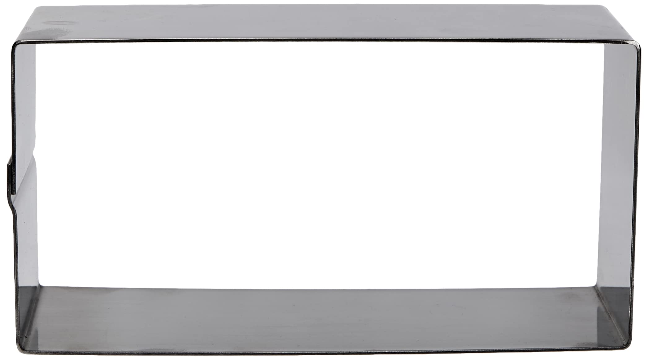 Ibili 722712 prostokątny pierścień do potraw ze stali nierdzewnej, 12 x 6 x 4,5 cm