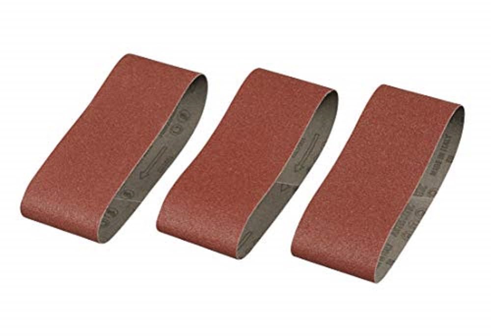 STANLEY Sanding Belts 65mm x 410mm, Pack of 3, Coarse K100