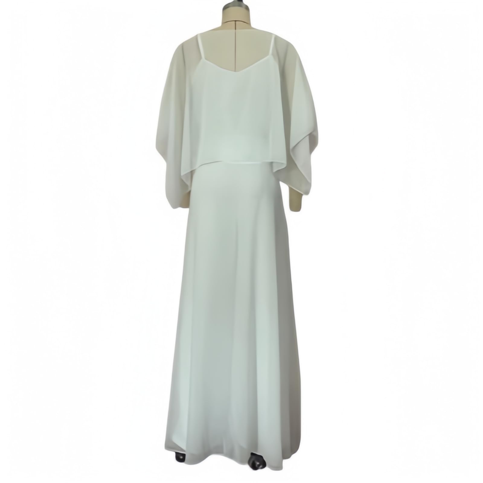 Generico Completo Top con Maniche a Mantella e Pantaloni a Portafoglio – Set Elegante a Due Pezzi con Vita Avvolgente, Ideale per Ufficio, Feste e Vacanze