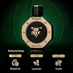 BellaVita Luxury TIGER Perfume for Men (3.38 Fl.oz) | Amber OUD, Patchouli, Bergamot, Lavender & Agarwood | Premium Lasting Men's Fragrances | Eau de Parfum gift for Men | Woody & Smooth Mens Purfume - Image 5