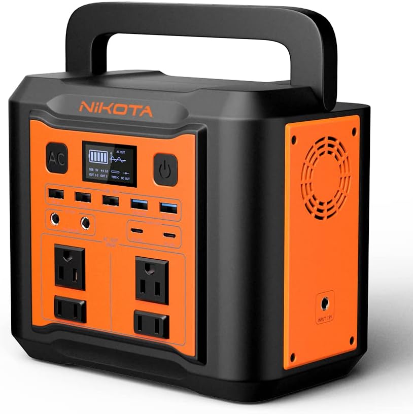 Nikota Portable Power Station 300W（500W Peak/296Wh