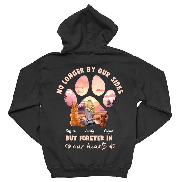 Gossby Custom Dog Mom Hoodie - Personalized Women's Gift - Up to 4 Dogs