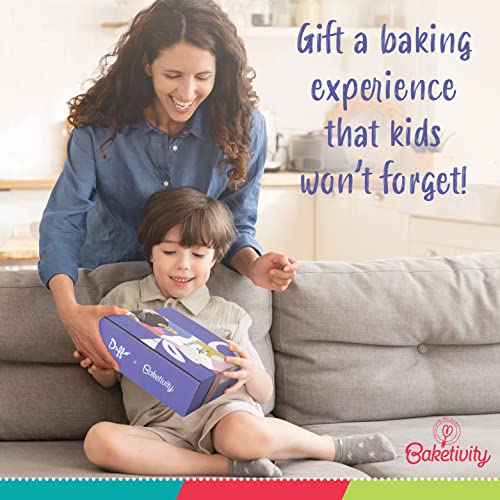 Image of Baketivity Snow Globe Cookies Baking Kit - Duff Goldman Cooking Recipe - DIY Family Fun Cookie Making Kit - Pre Measured Ingredients Cookie Baking Kit for Kids - Tiny Gift for Kids, Teens, And Adults