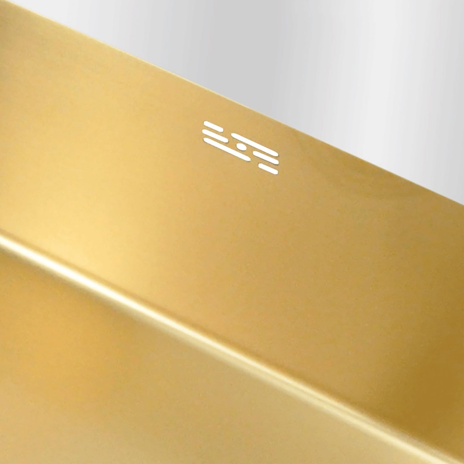 Lavello da cucina in oro Lavandino in Acciaio Inox Vasca Unica Lavabo da Cucina Incasso al mobile Lavandino Commerciale Con miscelatore Cestello di scarico for cucine,balconi,bar(60*40cm(23.6"*15.7"))