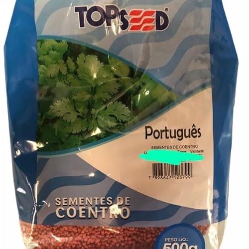 48.000 Sementes de Coentro Português 500g Hortaliças Tempero Cozinha Saladas