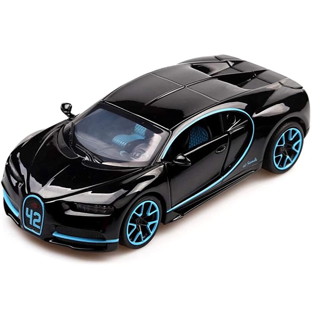 DEUSON ECOM 1:32 Chiron Diecast Metal Toy Car for Kid Pullback with Light Sound - Multi Color (B08QDK6K5K) Amazon Price History, Amazon Price Tracker