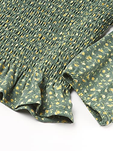 Speechless Girls' Long Balloon Sleeve Smocked Top3