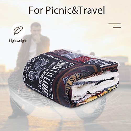 Yuntu Motorcycle Blanket Super Soft Sherpa Throw Blankets For Bed Sofa And Couch Cool Motorcycle Gifts For Men And Women Fluffy Warm Blankets #TOP5