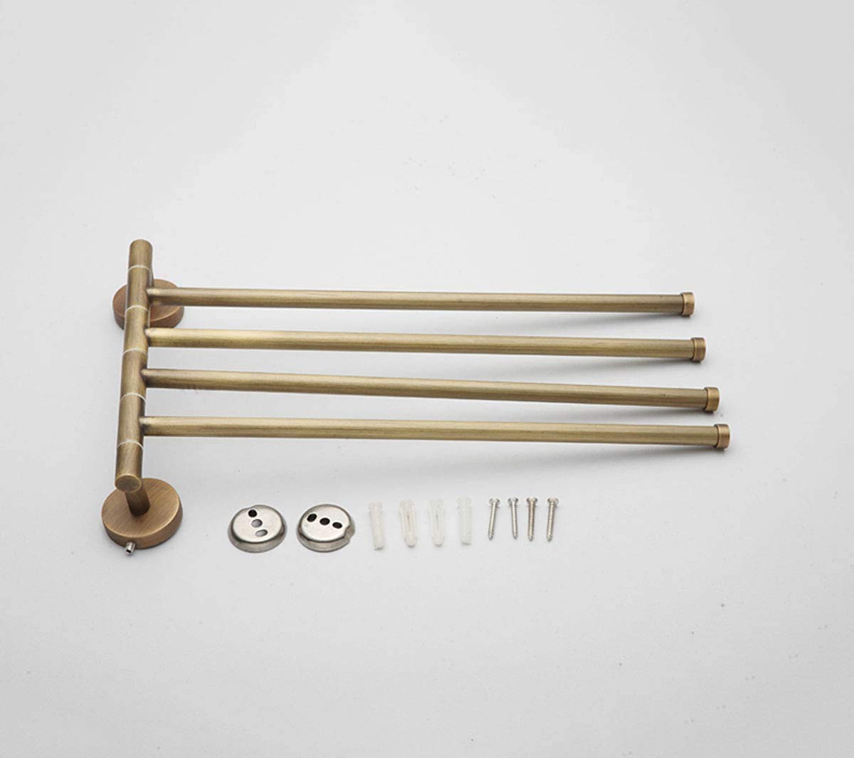 Toallero, toallero de Cobre con Brazo Giratorio, Montaje en Pared, con 3 Barras extralargas, para Cocina, baño/4