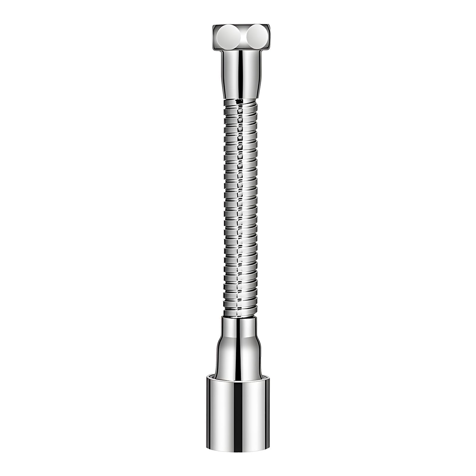 Extensor Grifo Cocina Ajustable de M22 20cm con Aerador Flexible 360°, Dos Modos de Pulverización, Rallonge de Acero Inoxidable para Ahorro de Agua, Diseño Universal y Elegante