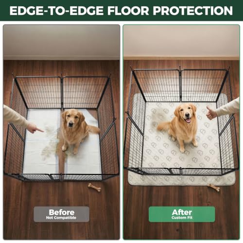 Image of FXW Rollick Dog Playpen with Washable Pee Pad, 40 inchH, 8 Panels