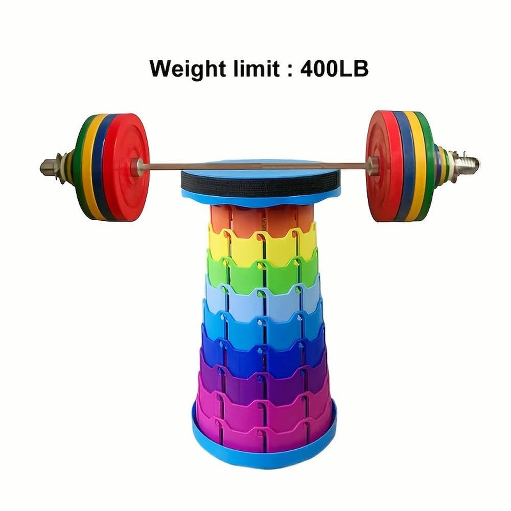 2pz Sgabello Pieghevole per Adulti Portatile Retrattile Pieghevole Telescopico Sgabello da Campeggio Attrezzatura da Campeggio Escursionismo Pesca