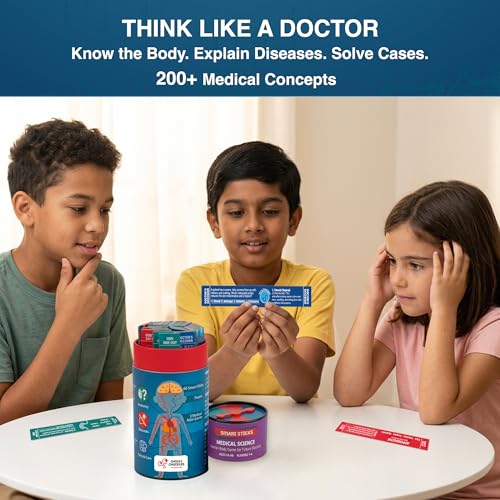 Image of Chalk & Chuckles Smart Sticks Medical Science - Human Body Puzzle Game for Future Doctors, STEM Biology Learning Toy for Kids 10+, Educational Gift for Teens-Boys, Girls 7-14 Years