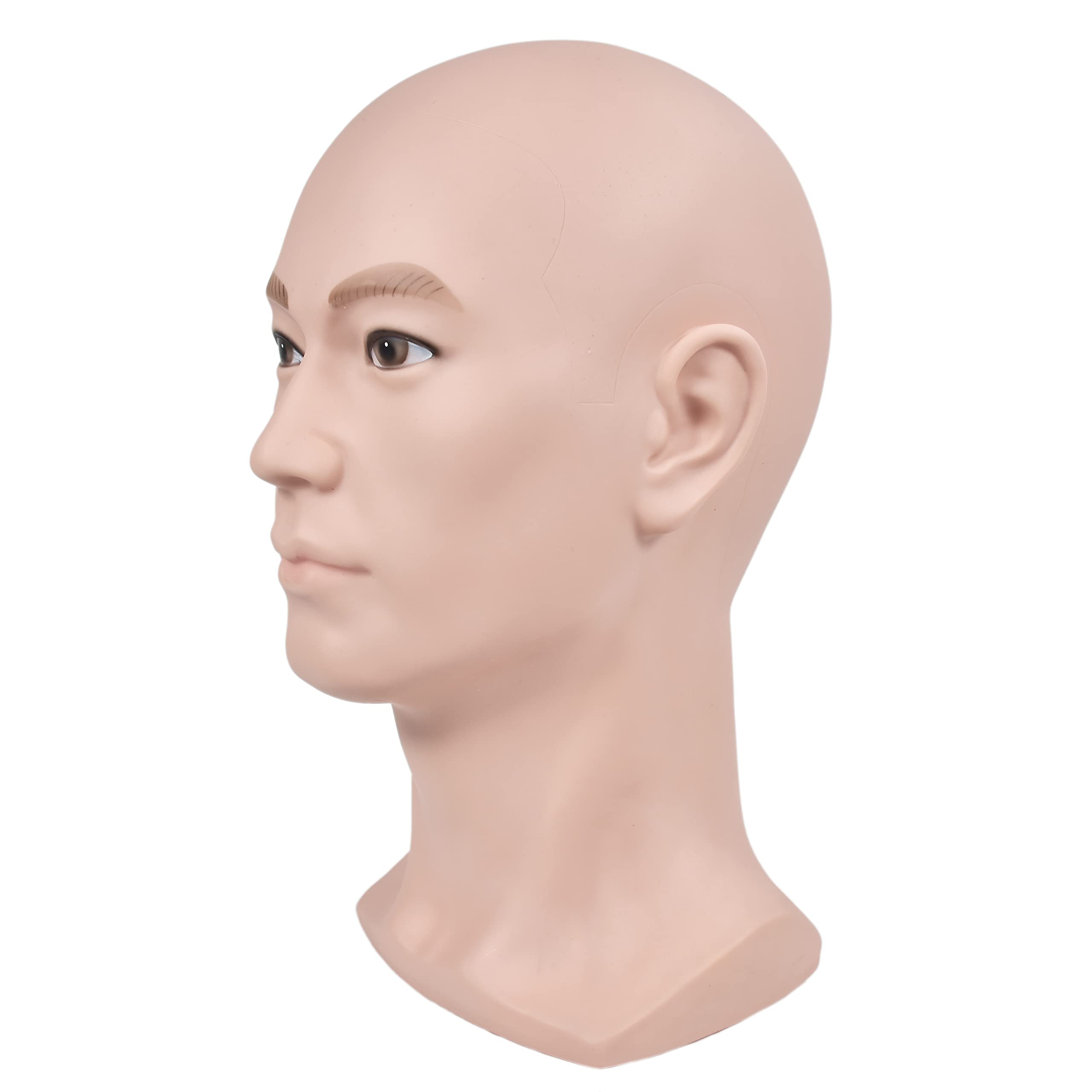 Testa calva manichino formazione cosmesi professionale creazione esposizione parrucche morsetto