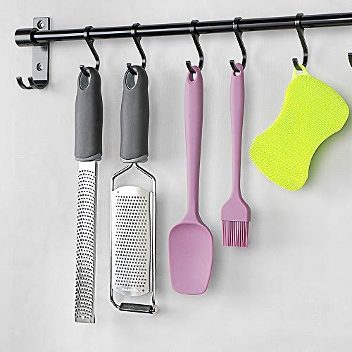 Lemon Zester, Cheese Grater, Food Grade 304 Stainless Steel, Razor-Sharp Blade, Semi-Soft TPR Rubber Handle, With Protective Cover and Cleaning Brush, Dishwasher Safe, Black, Narrow