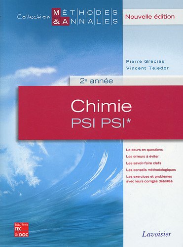  Chimie PSI PSI* 2e année Gratuit