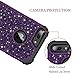 Casetego for iPhone 8 Plus Case,iPhone 7 Plus Case,Glitter Sparkle Bling Three Layer Heavy Duty Hybrid Sturdy Shockproof Protective Cover Case for Apple iPhone 8 Plus/7 Plus,Shiny Purple