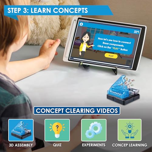 Image of Amazing Piano DIY Kit | Build, Learn & Play | STEM Toy for Kids Age 8+ | Sound Learning Kit with AR Experience | Fun Educational Game