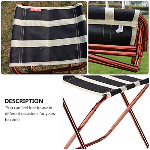 CLISPEED Fezes de Acampamento Cadeira Dobrável Portátil para Pesca Churrasco Ao Ar Livre Oxford Pano