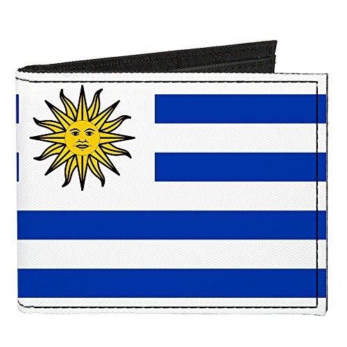 Buckle-Down Canvas Bi-fold Wallet-Uruguay Flag