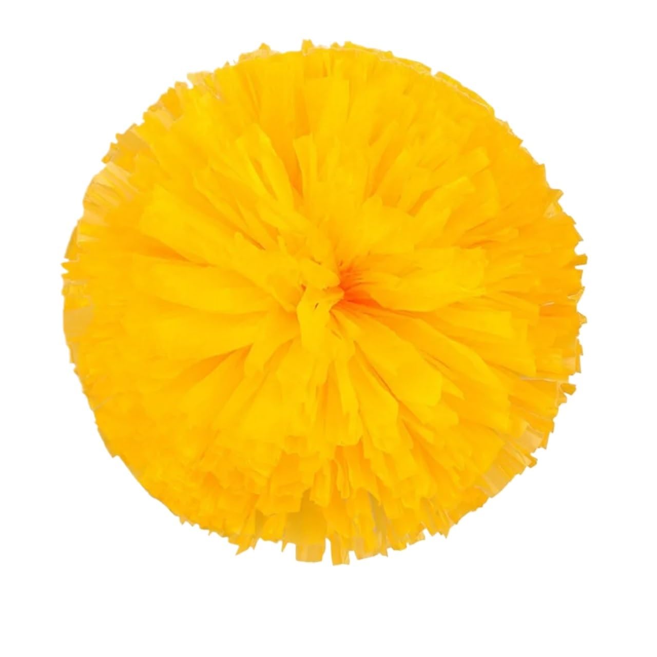 Glitter Metallic Foil Pompoms, 4 Pcs Multicolor Cheerleading Flower Ball Pom Poms for Dance Party Decor(Color 4)