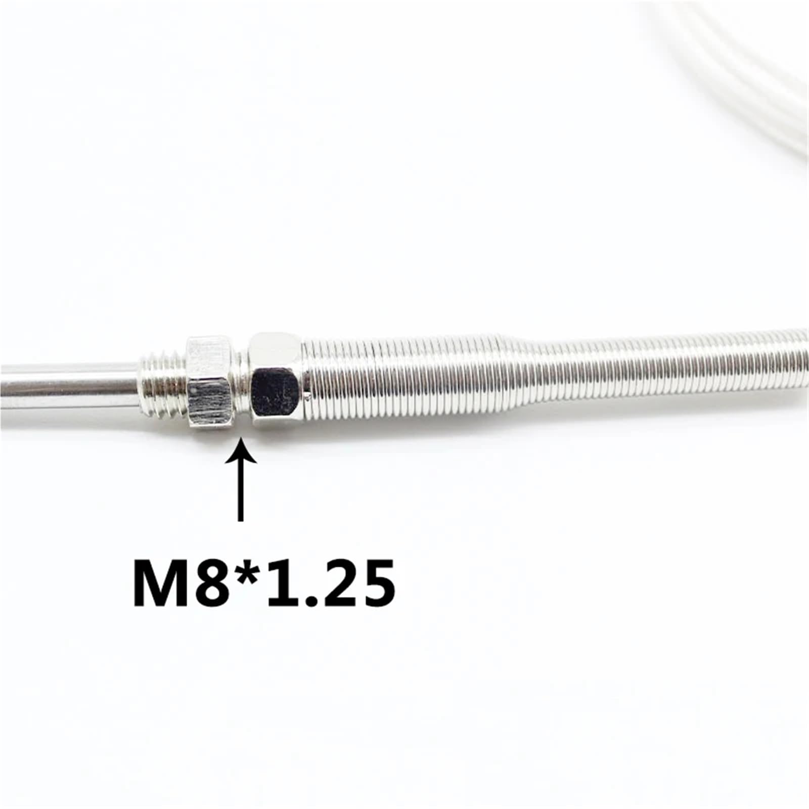 WZPT-03 PT100 M8 Gewindetyp Sonde Temperatursensor Thermoelement mit 1/2/3/5 m 3-Draht-Kabel 1 Stück(PT100 Type M8 1m,50mm)