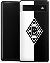 Premium Silikon Hülle kompatibel mit Google Pixel 6A Handyhülle schwarz Case Borussia Mönchengladbach Gladbach Fußball