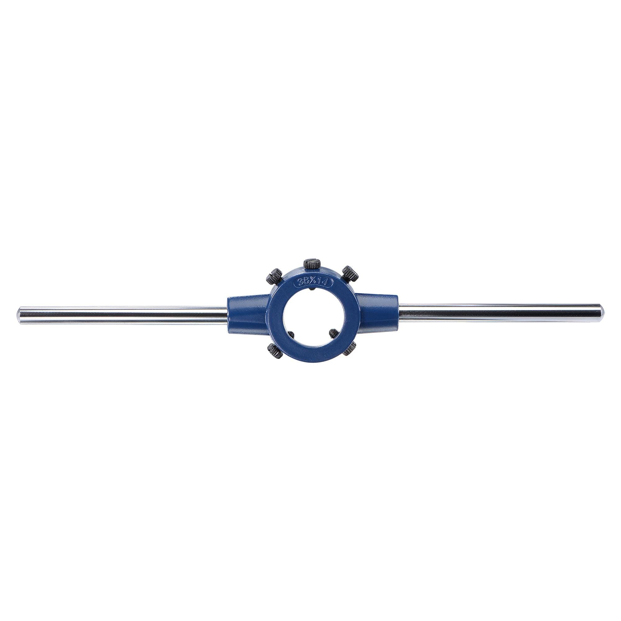 uxcell Die Stock Handle Wrench Set, 1/2-28 UNEF Threading Die and 38mm (1-1/2") Holder (Fits: 26mm-38mm OD / M12-M16 Round Dies) Adjustable for Bolt Thread Repair — Amazon image 8
