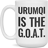 Vista 3 de Urumqi Is The G.O.A.T. Coffee Mug, 11-Ounce White