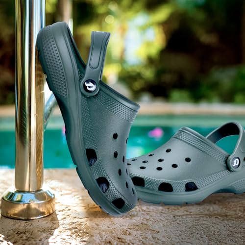Image of DOCTOR EXTRA SOFT Men's Classic Casual Clogs /Sandals with Adjustable Back Strap for Adult | Comfortable & Light Weight | Stylish & Anti-Skid | Waterproof & Daily Mules for Gents & Boys D-501