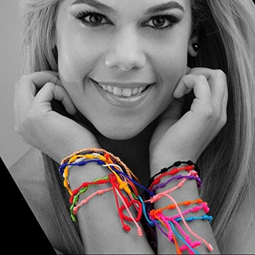 10 piezas Pulsera Rosario Ajustable con Cruz Tejida miniatura 6