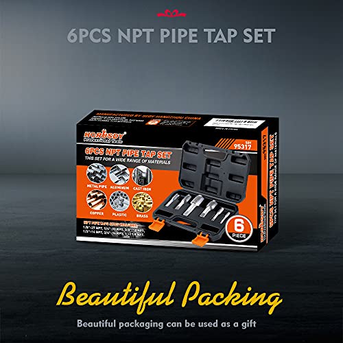 Horusdy 6-Piece Npt Pipe Tap Set thumb #1