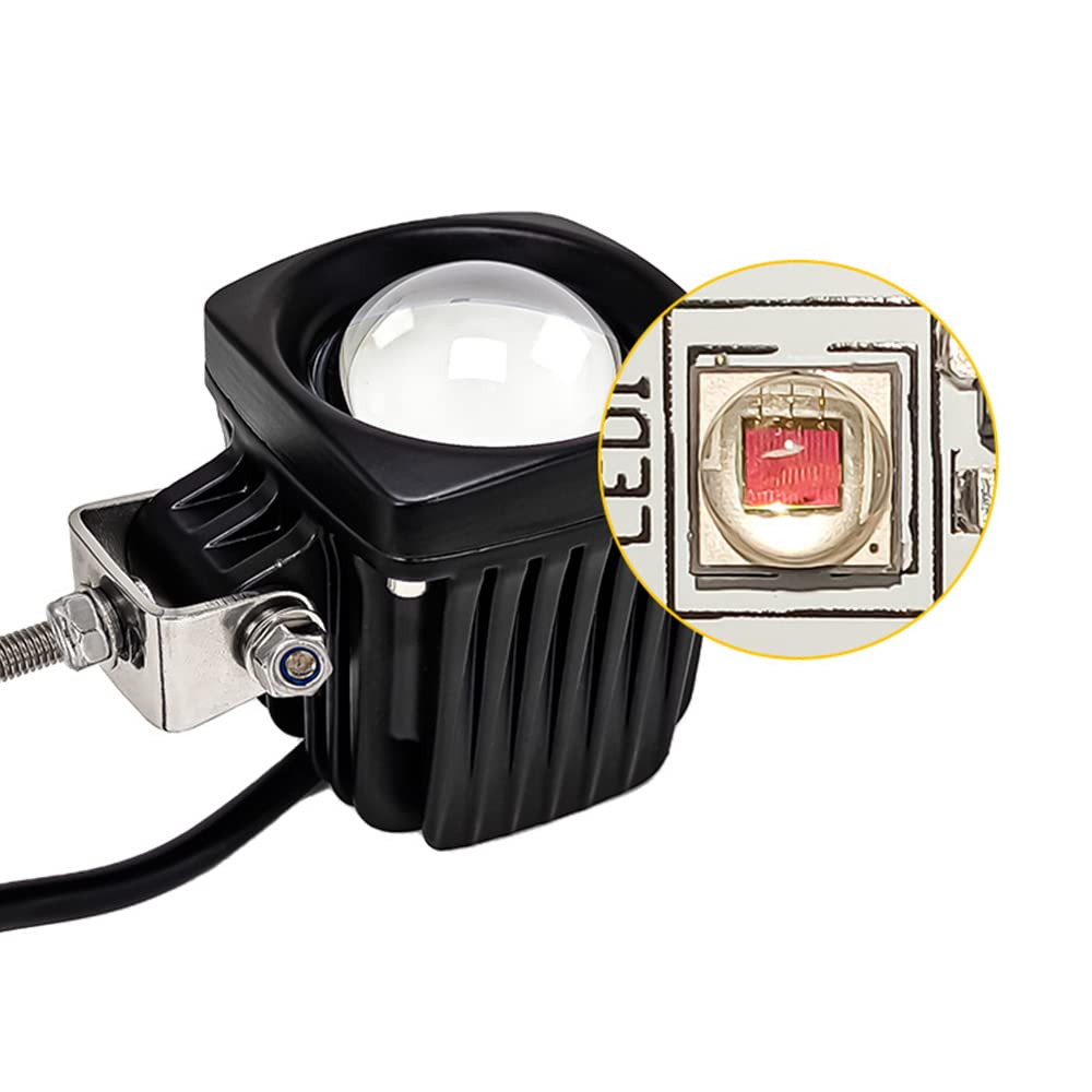 BATLAM Luz De Trabajo LED Luz Estroboscópica Luz De Señalización De Seguridad Rojo Azul DC 12V-100V para Carretilla Elevadora