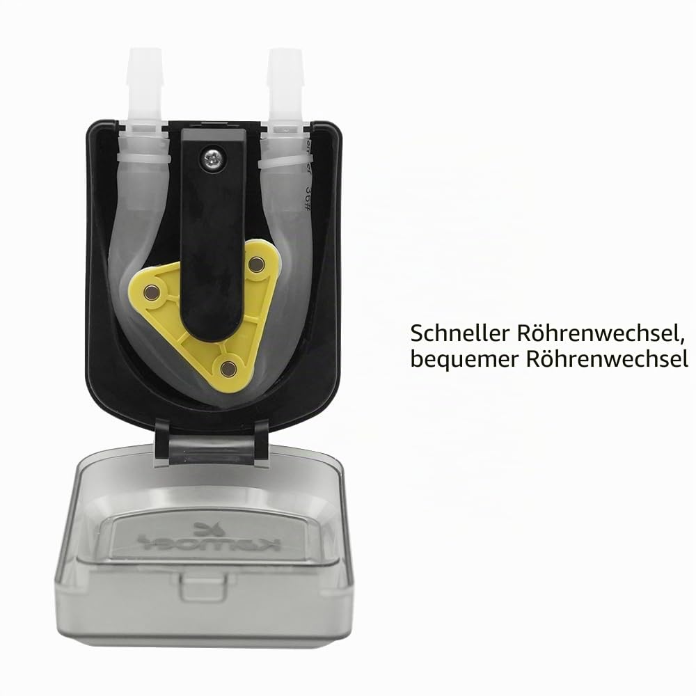 Kamoer KDS3000-ST Peristaltikpumpe, 24 V, hohe Durchflussmenge, langlebige und hochpräzise Dosierpumpe mit Schrittmotor und einstellbarer Geschwindigkeit von 0 bis 1800 ml/min für Labore und Fabriken