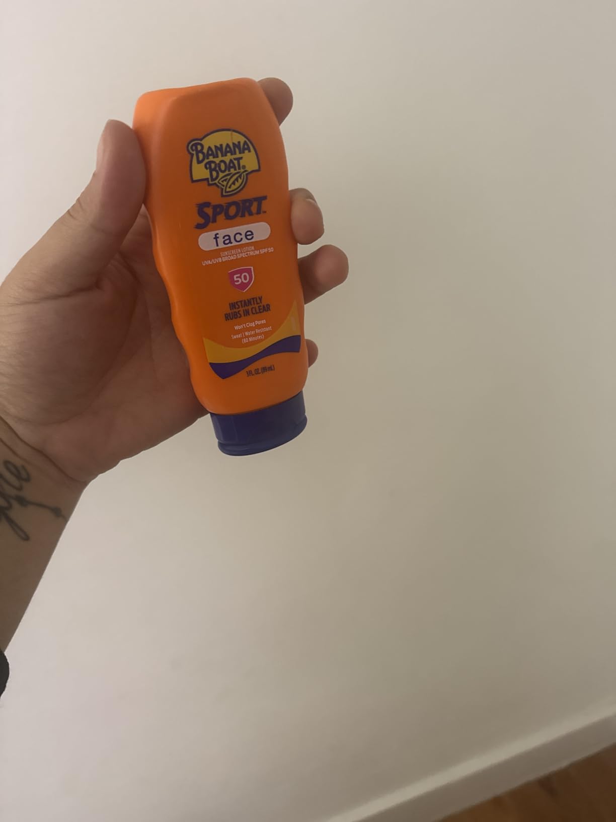 Banana Boat Sport Sunscreen for Face, SPF 50, 3Fl Oz, Banana Boat Sunscreen SPF 50, Travel Size, Sunblock, Mini Sunscreen for Dry Skin Face, 3Fl Oz