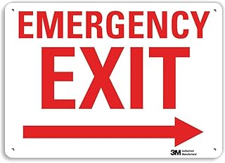 SmartSign “Emergency Exit†Sign with Right Arrow | 7