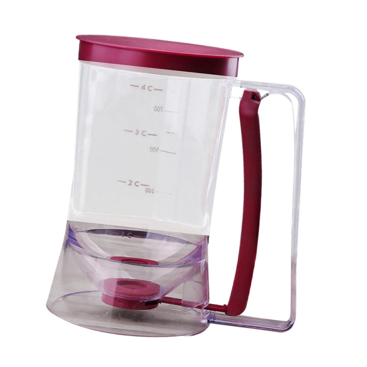 FUNOMOCYA Manual Baking Batter Dispenser 900ml Battery Separator for Easy Sauce Making