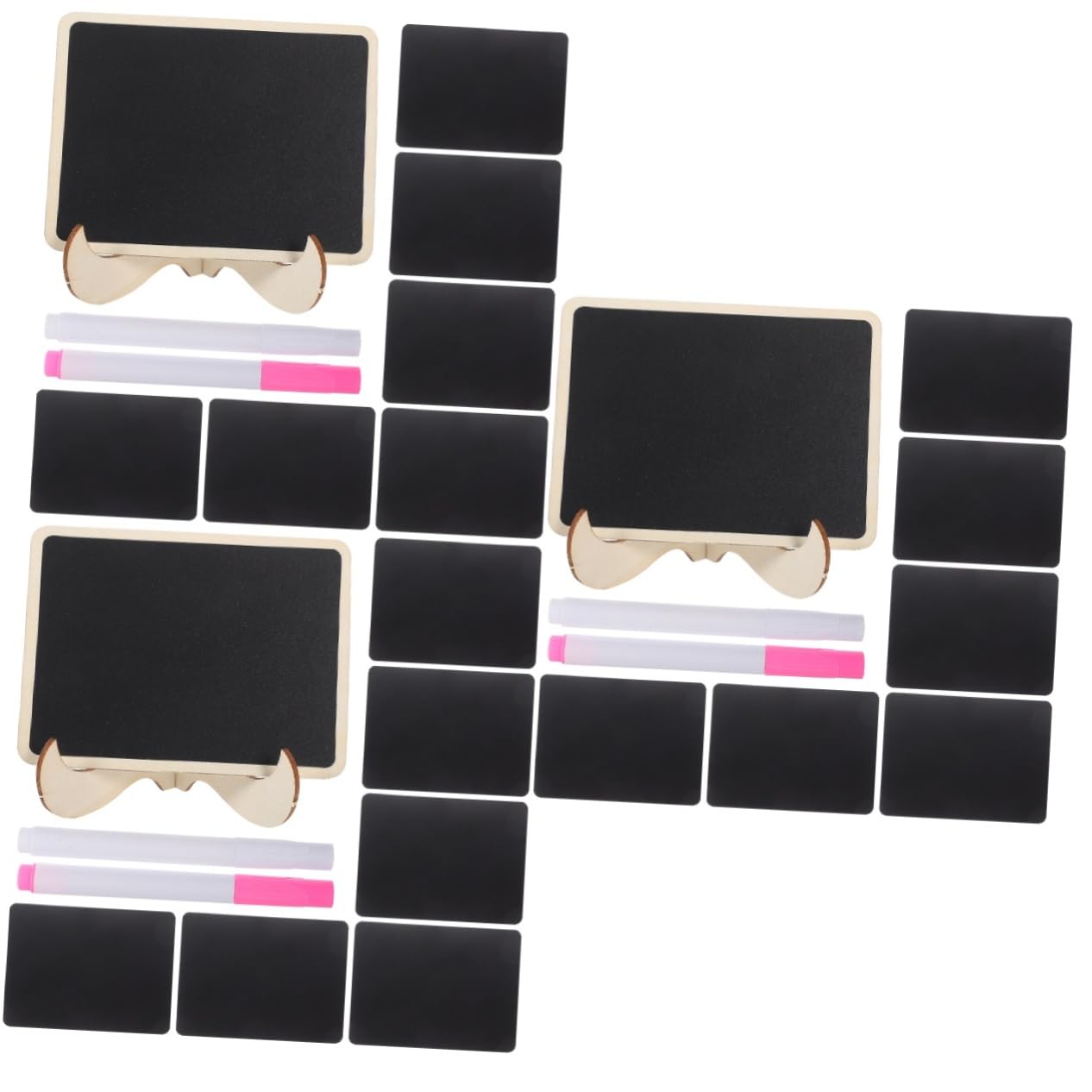 NUOBESTY 3sätze Mini Kreidetafel Mit Standfuß Kleine Beschriftungstafeln Für Hochzeiten Buffets Und Geschäfte Wiederverwendbare Abwischbare Mini- Für Kreative Deko Und -nachrichten