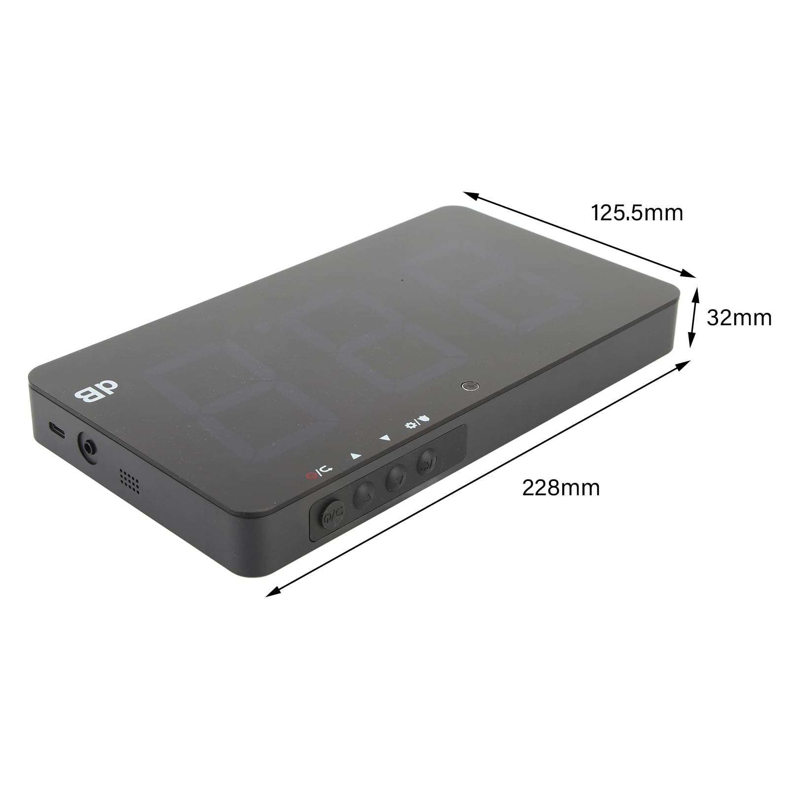 Klangpegel Messgerät, Digital Decibel Meter Wall Hanging großer LCD -Display -Geräuschstester für Klassenzimmer, Studio, Zuhause, Fabrik