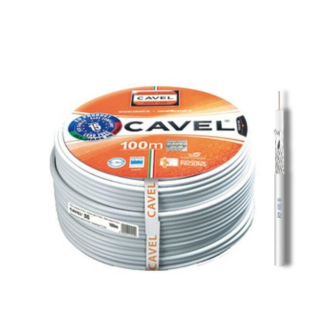 Bobina cavo coassiale da 100 metri CAVEL RP65B (come il SAT703) Alta qualità Made in Italy
