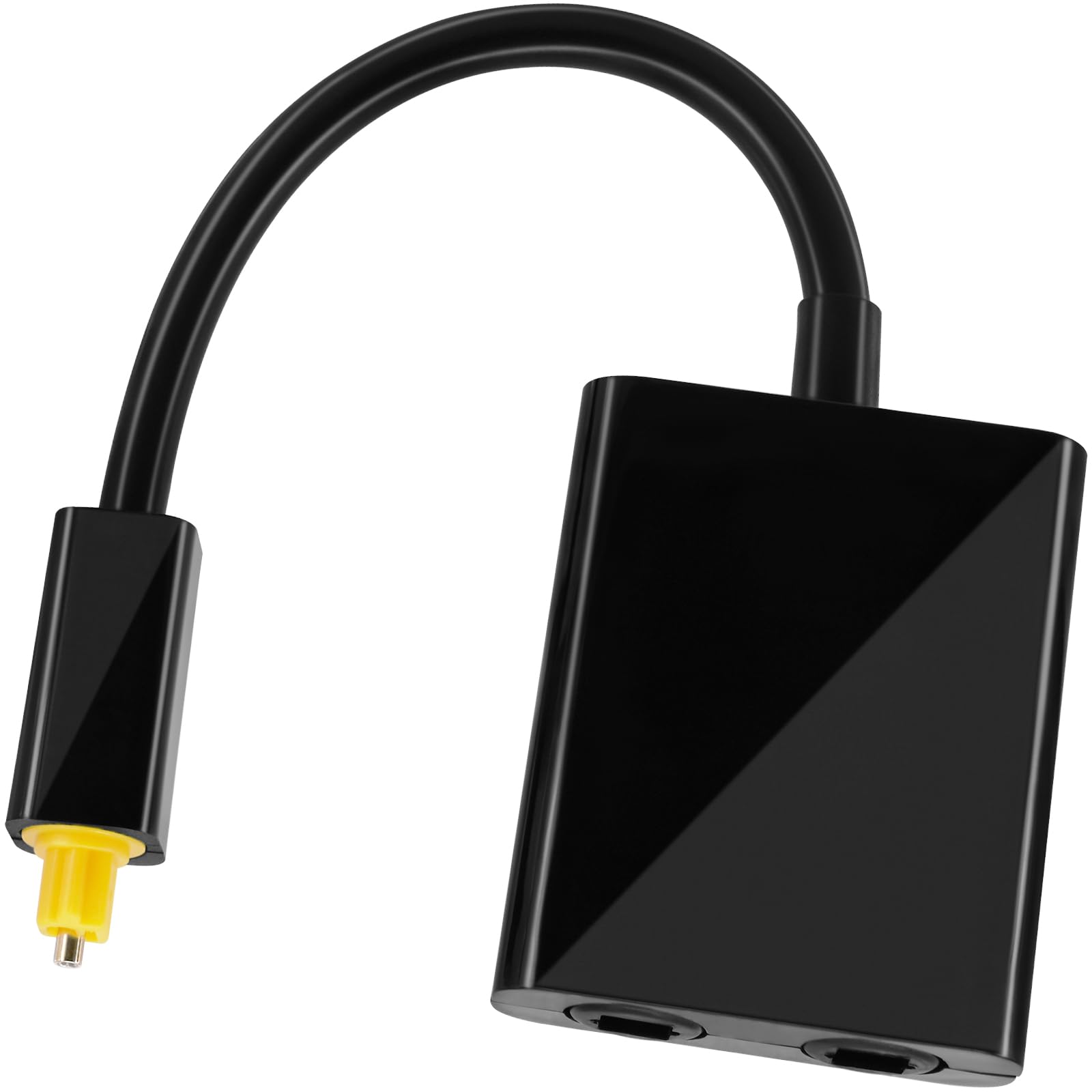 Adaptateur numérique fibre optique, mâle vers femelle 1 entrée 2 sorties audio répartiteur, convertisseur Toslink pour lecteurs DVD, home cinéma