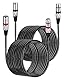 PERMUST 2 Pack XLR Kabel 10M Symmetrisches Mikrofonkabel, XLR-Stecker auf Buchse, Verlängerungskabel für Studio-Recorder, Mikrofon, Mixer, Lautsprechersystem,