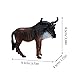 TOYANDONA 1pcs African Wildebeest Model Toy Farm Animals Cow Figurine Cow Plastic Animals s s for Toddlers Home Decor Simulation Wild Animal Decor