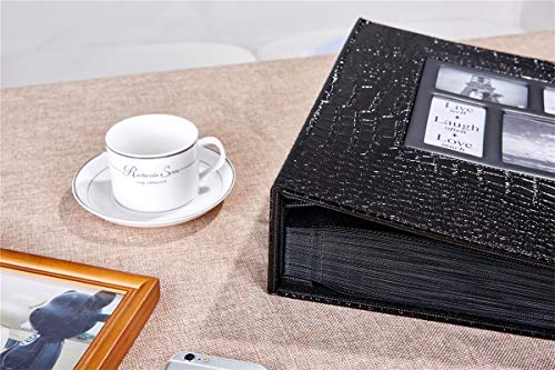 image for Ywlake Photo Album 4x6 600 Pockets Photos Croco, Extra Large Capacity 