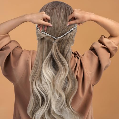 Salbsever 593766_1_WIBQYSPH 2 Yards Crystal Applique Strips Rhinestone Chain Trim String For Crafts Clothes Bling Sewing Embellishments Silver Crystal Chain For Wedding Cake Jewelry Necklace Bags Parties Bouquet Clothes Diy thumb #4