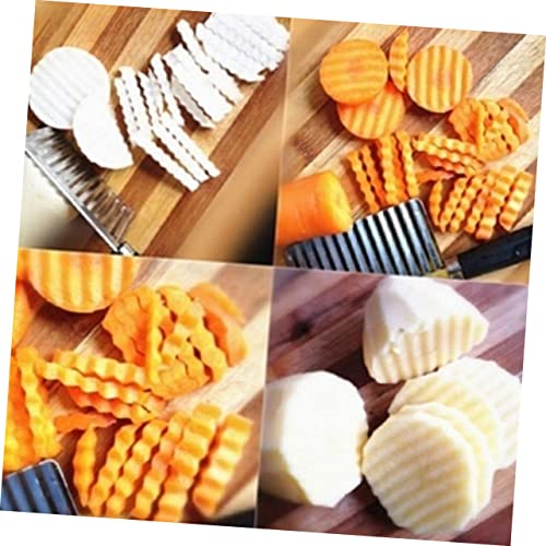 Cortador ondulado para papas de acero inoxidable con mango ergonómico miniatura 6