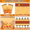 OHOME Thanksgiving Decorations - Plastic Fall Tablecloth for Thanksgiving Friendsgiving | Autumn Table Decor Leaves Floral Table Covers for Outdoor Indoor Party Favors Backdrop,52''x87'',2 Pack